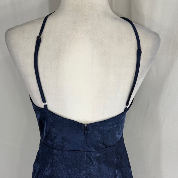 Lulus Navy Blue Maxi Cocktail Dress Size Small - Picture 9 of 10